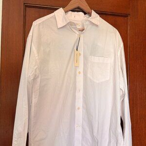 Banana Republic Relaxed Fit Washed Cotton Poplin Shirt. Medium Tall.  NWT
